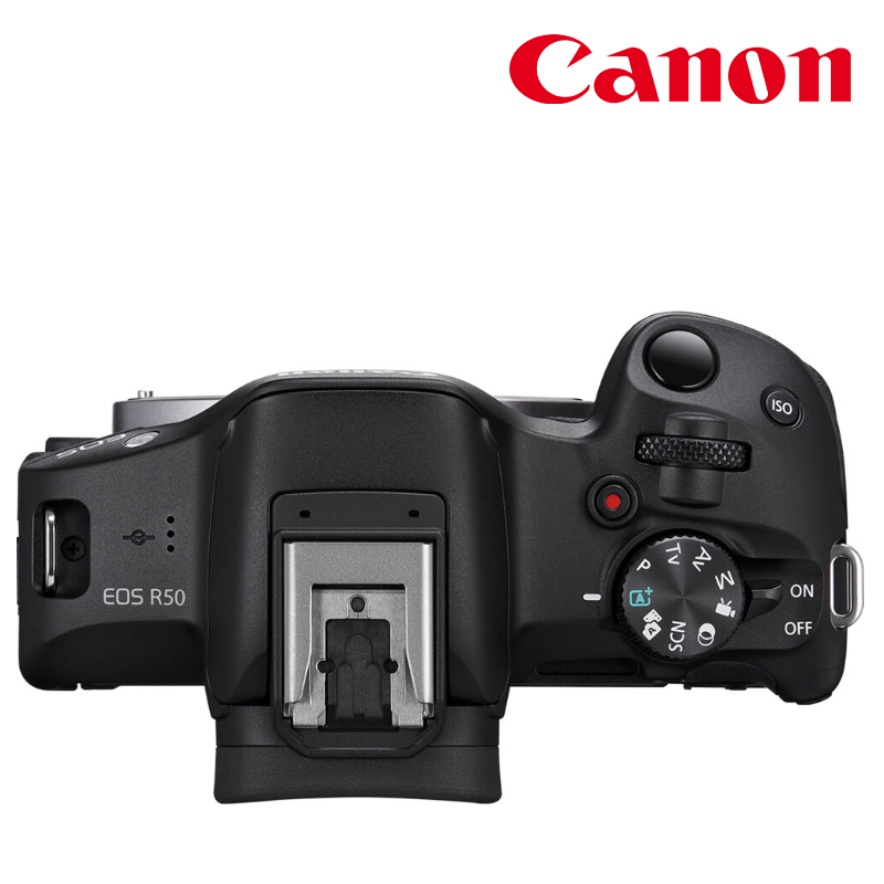 Boîtier de l'appareil photo hybride Canon EOS R50, noir dans